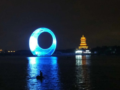 厦门园博苑 夜幕下的璀璨璀璨明珠